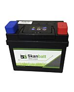 SKANBATT Plenklipper Batteri 12V 28AH 240CCA (186x130x171mm) Polstilling 5 - Plusspol til hÃƒÂ¸yre