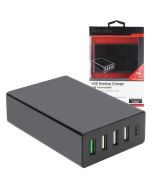 Kjøp USB Lader 4x USB + 1x Type-C 45W integrated Smart IC + Fast Charge 3 hos altitec.no for kr 349,00