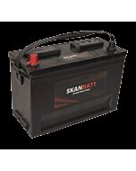 SKANBATT MF50-600 Startbatteri 12V 80AH 600CCA (343x127x234/254) Polstilling 4 - Plusspol til venstre