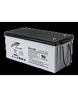 RITAR AGM Deep Cycle Batteri 12V 200AH C10 (522x240x219mm) Polstilling 5 - Plusspol til høyre