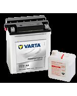 VARTA MC Batteri 12V 14AH 190CCA (136x91x168mm) Polstilling 4 - Plusspol til venstre YB14-A2