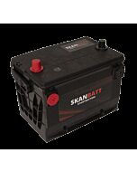 SKANBATT Startbatteri 12V 80AH 800CCA (260x179x180/207mm) Polstilling 4 - Plusspol til venstre