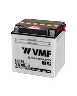 VMF MC Batteri 12V 30AH 320CCA (168x132x176) Polstilling 5 - Plusspol til hÃƒÂ¸yre | YB30L-B