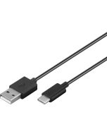 Kjøp USB-C lade datakabel universal USB 2.0 male (type A) type USB-C™ male 1m hos altitec.no for kr 99,00
