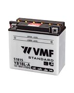 VMF MC Batteri 12V 18AH 215CCA (182x92x164) Polstilling 5 - Plusspol til hÃƒÂ¸yre | YB18L-A