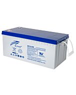 RITAR GEL Deep Cycle Batteri 12V 200AH (522x240x223mm) Polstilling 5 - Plusspol til hÃƒÂ¸yre
