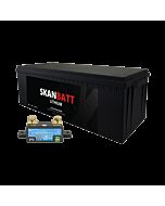 SKANBATT Lithium Batteri 48V 100AH 100A BMS (640x245x220mm) IP67 - Med Bluetooth - NYHET! (kan forhÃƒÂ¥ndsbestilles)