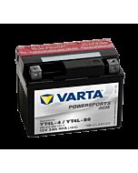 VARTA AGM MC Batteri 12V 3AH 40CCA (114x71x86mm) Polstilling 5 - Plusspol til hÃƒÂ¸yre YTX4L-BS