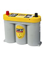 OPTIMA AGM Yellow Top 6V 55AH 765CCA (254x90x203mm) +Midstilt 8018-356