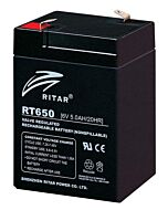 RITAR AGM Batteri 6V 5AH (70x47x101/107mm) F1