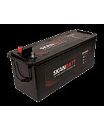 SKANBATT Fritidsbatteri 12V 140AH 800CCA (513x189x203/223mm) Polstilling 4 - Plusspol til venstre