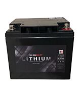 SKANBATT Bluetooth Lithium Batteri 12V 50AH 50A BMS
