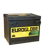 Euroglobe 56080 60Ah Semitett (SMF) startbatteri med US sidepoler 650CcA 230x178x185mm