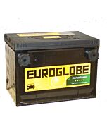 Euroglobe 57080 71-76Ah Semitett (SMF) startbatteri 750CcA 260x178x185mm 12V