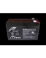 RITAR High Rate AGM Batteri 12V 9AH (151x65x93,5mm) F2