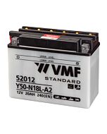 VMF MC Batteri 12V 18AH 240CCA (206x91x164) Polstilling 5 - Plusspol til hÃƒÂ¸yre | Y50-N18L-A2