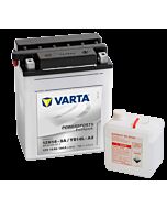 VARTA MC Batteri 12V 14AH 190CCA (135x90x167mm) Polstilling 5 - Plusspol til hÃƒÂ¸yre YB14L-A2