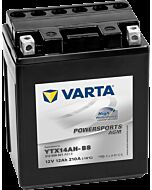 VARTA AGM MC Batteri 12V 12AH 210CCA (134x89x166mm) Polstilling 4 - Plusspol til venstre YTX14AH-BS