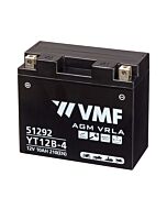 VMF MC Batteri 12V 10AH 215CCA (151x70x130) Polstilling 4 - Plusspol til venstre | YT12B-4 | YT12B-BS
