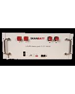SKANBATT Lithium Batteri 51,2V 100Ah - 5,12kWh - LiFePO4 - Rackmodul