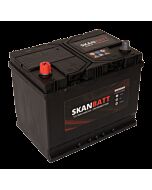 SKANBATT Fritidsbatteri 12V 80AH 600CCA (256x174x205/225mm) Polstilling 4 - Plusspol til venstre
