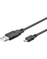 Kjøp Micro USB kabel, 1,8 meter USB 2.0 kompatibel 5-pin hos altitec.no for kr 112,00
