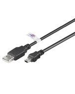 Kjøp Mini USB kabel, 3 meter USB 2.0 kompatibel 5-pin hos altitec.no for kr 53,00