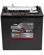 TROJAN Deep Cycle Traksjonsbatteri 6V 215AH Silver (262x181x283mm) +diagonalt (skrupol)