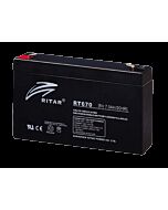 RITAR AGM Batteri 6V 7AH (151x34x94mm) F1
