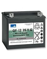 SONNENSCHEIN GEL Batteri 12V 25AH (197x132x180mm) Polstilling 4 - Plusspol til venstre