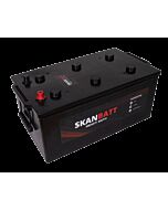 SKANBATT Startbatteri 12V 220AH 1200CCA (514x275x220/240mm) Polstilling 5 - Plusspol til hÃƒÂ¸yre
