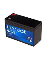 ECOBAT AGM Batteri 12V 9AH (151x65x93) F2