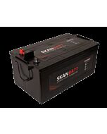 SKANBATT Fritidsbatteri 12V 230AH 1150CCA (513x276x210/242mm) Polstilling 4 - Plusspol til venstre