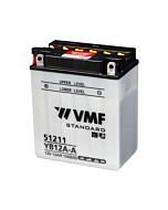 VMF MC Batteri 12V 12AH 150CCA (135x81x161) Polstilling 4 - Plusspol til venstre | YB12A-A