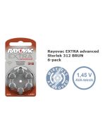 Rayovac EXTRA Advanced 312 1,45V Hörapparatsbatteri  PR 41