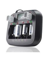 Kjøp Universal batterilader AA, AAA, C, D og 9V (Uten batterier) Everactive hos altitec.no for kr 499,00